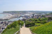 Le tréport, vue depuis les falaises